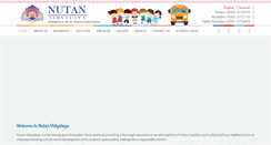 Desktop Screenshot of nutanvidyalaya.com